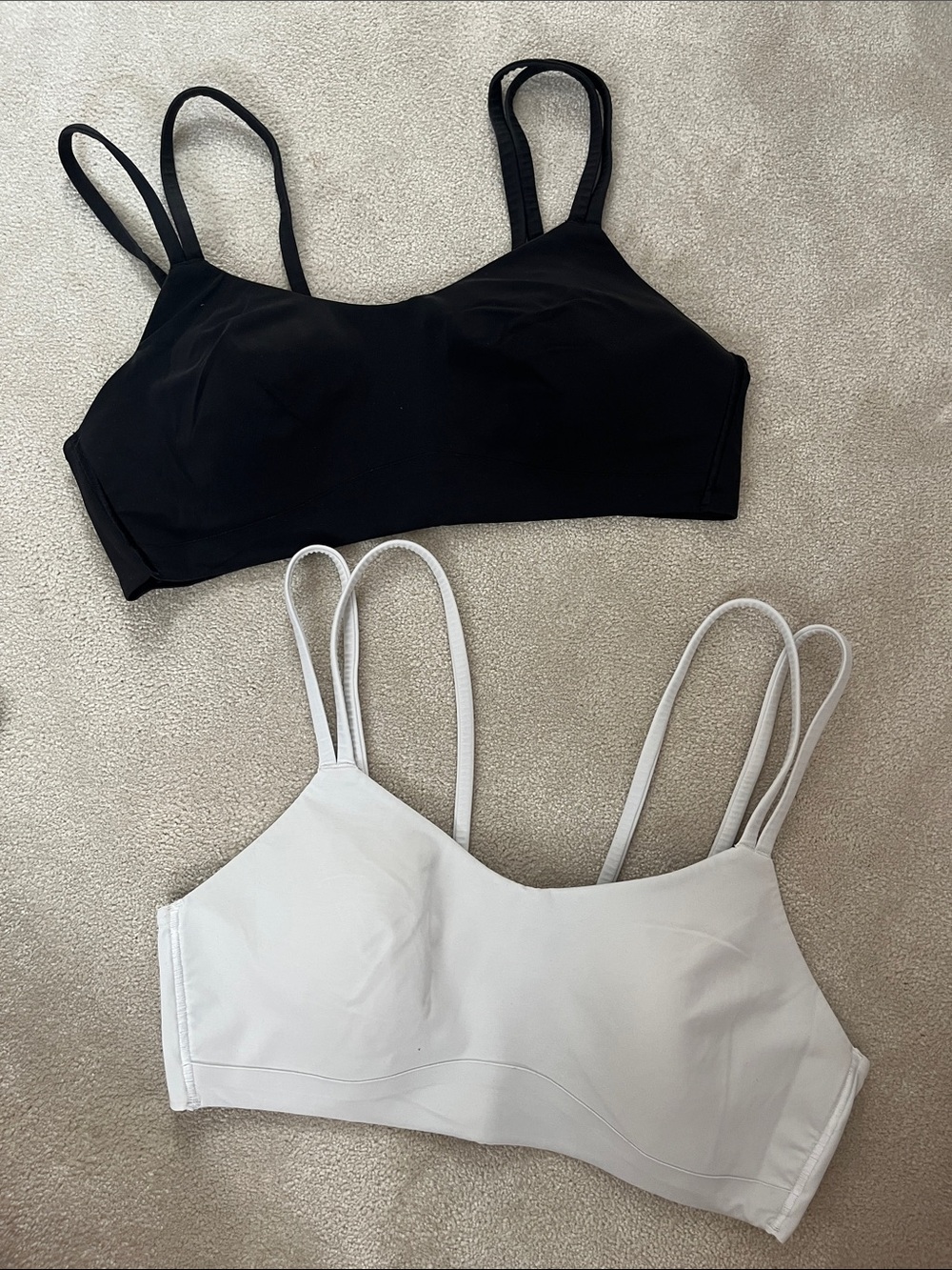 Lululemon Women’s Double-Strap Bralette - Black & White